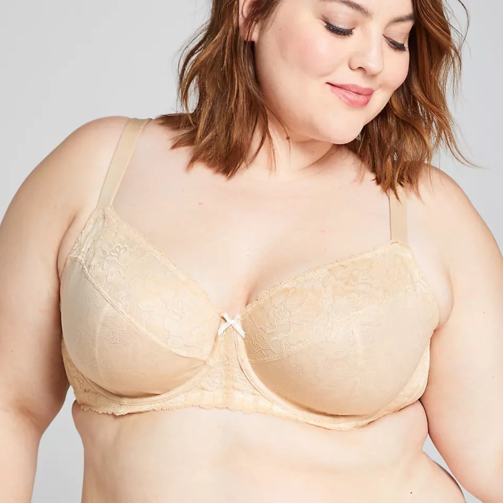 Lane Bryant Unlined Full Coverage Modern Lace Bra… - image 1